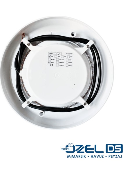 Slim Flat (Sıva Üstü Havuz LAMBASI)(26CM Çap 33MM Yükseklik) fiyatları