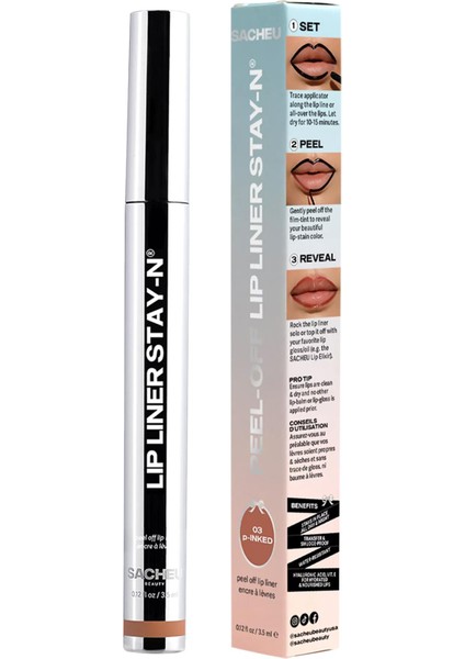Lip Liner Stay-N Soyulabilir Uzun Süre Kalıcı Dudak Çizgisi Belirginleştirici 03 P-Inked 3.5ml modelleri