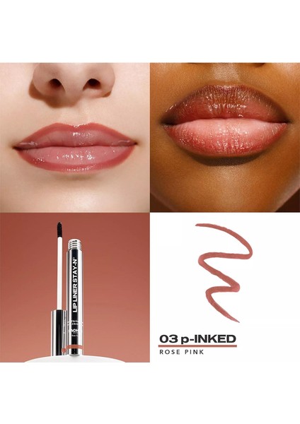 Lip Liner Stay-N Soyulabilir Uzun Süre Kalıcı Dudak Çizgisi Belirginleştirici 03 P-Inked 3.5ml fırsatları