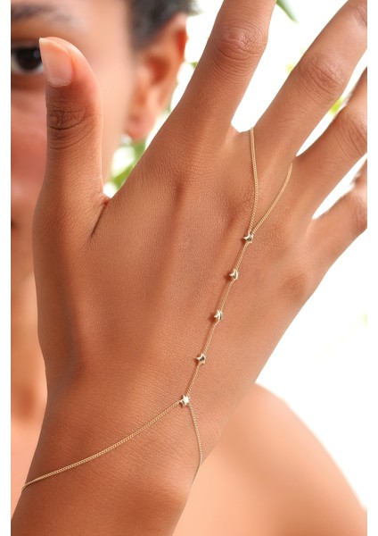 14 Ayar Altın Küba Zincirli Yıldız Şahmeran