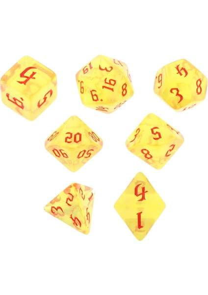 7pieces Çok Taraflı Akrilik Set Eğitim Oyuncakları Sarı (Yurt Dışından)