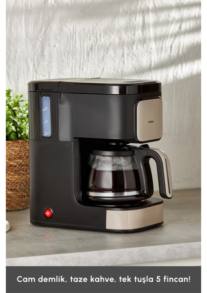 Just Coffee Aroma 2 In 1 Filtre Kahve ve Çay Demleme Makinesi Bej fiyatları