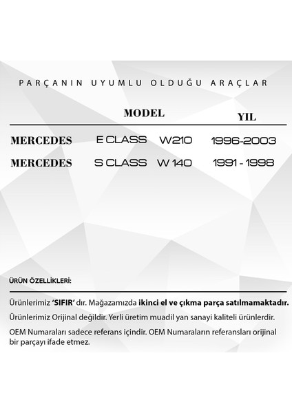 Mercedes S Class W140 Için Klima Havalandırma Panel Düğmesi fiyatları