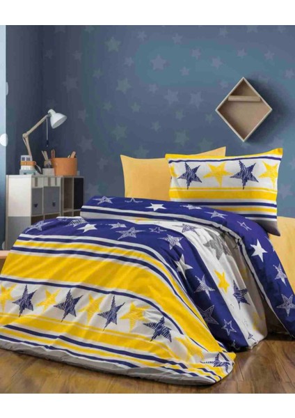 Pamuklu Ranforce Kumaş Tek Kişilik Taraftar Fenerbahçe Desen Nevresim Tam Takım