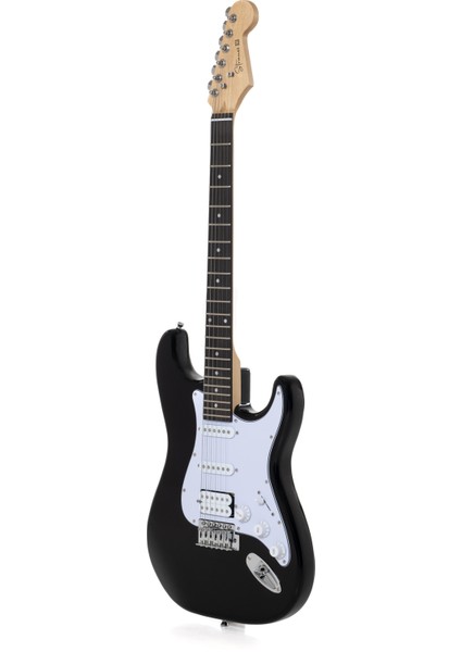 ESH-211 Bk Elektro Gitar Hss - Siyah Set(Anfi-Softcase-Askı-Tel-Kablo-Pena) fırsatları