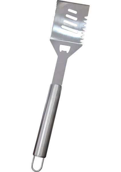 3 Parça Mangal Aksesuar Seti Paslanmaz Çelik Barbekü Set Maşa Spatula Çatal 43CM modelleri