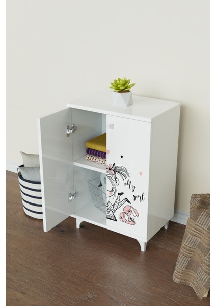 My Girl 2 Raflı Çok Amaçlı Dolap Çocuk Odası Dolabıf fiyatları
