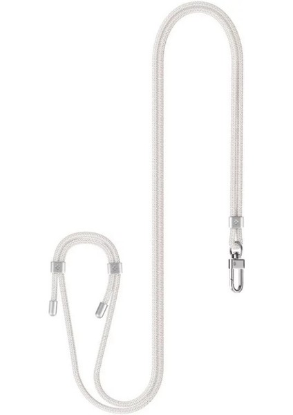 Cross Body Strap v2 Boyun Askı ipi ConTag Tutucu Aparat / IP Soketli Kılıflar ile Uyumlu Pearl White - AFA08368