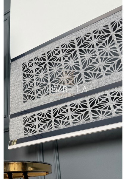 "eliteline – Ara Renkli Lüks Lazer Stor Perde"