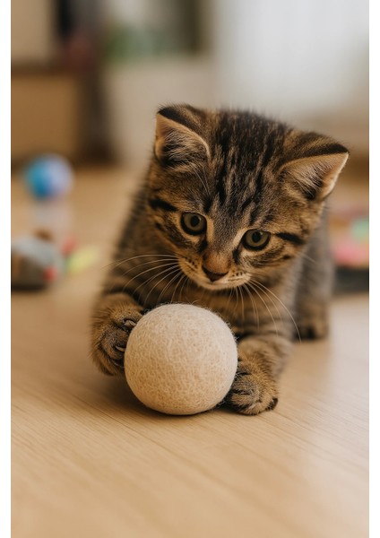 Pati Kedi Oyun Topu Kedi Oyuncak Yün Yumağı