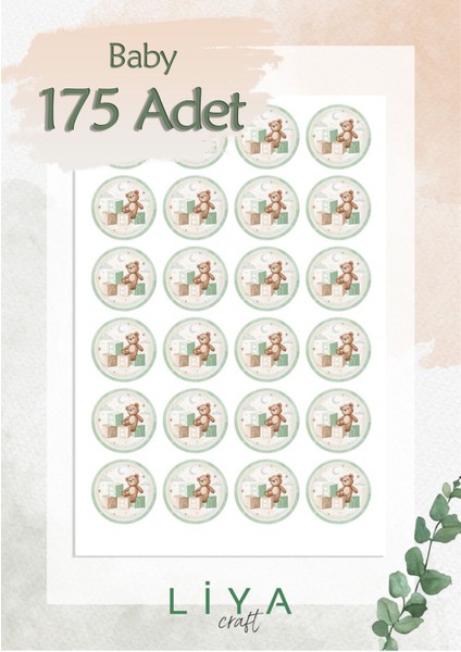 Baby Sticker Set 175 Adet 3 cm
