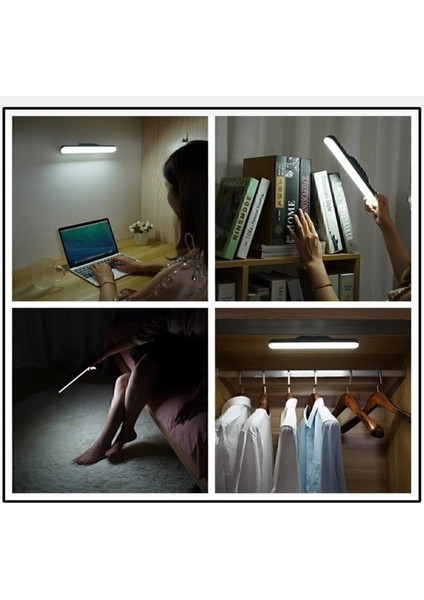 BvsElektronik Mıknatıslı Şarjlı LED Işık Micro USB Şarjlı Kablosuz LED Lamba 3 Farklı Işık LED Aplik