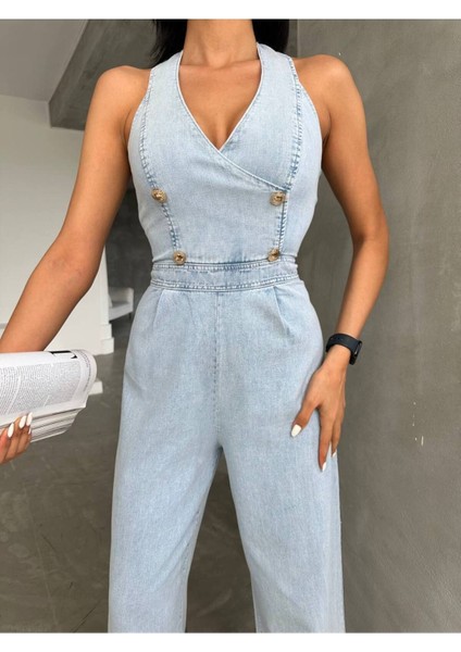 Tasarım Ithal Kot Tulum Denim Tulum indirimleri