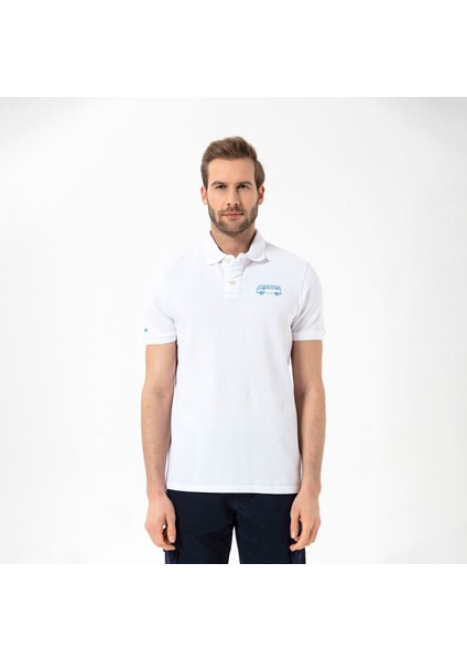 Post Erkek Beyaz Polo Tişört modelleri