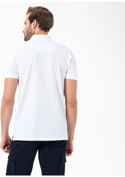 Post Erkek Beyaz Polo Tişört