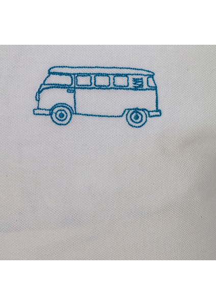 Post Erkek Beyaz Polo Tişört