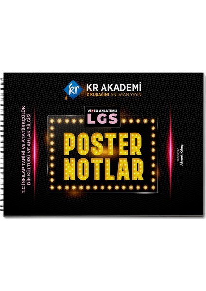 LGS İnkılap Tarihi ve Atatürkçülük Din Kültürü ve Ahlak Bilgisi Poster Notlar