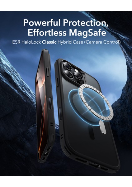 Iphone 16 Pro Max Halolock Magsafe Classic Hybrid Silikon Kılıf - Kamera Kontrol Buton