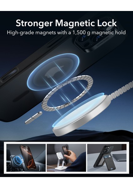 Iphone 16 Pro Max Halolock Magsafe Classic Hybrid Silikon Kılıf - Kamera Kontrol Buton
