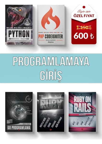 Programlamaya Giriş Eğitim Seti (5 Kitap)