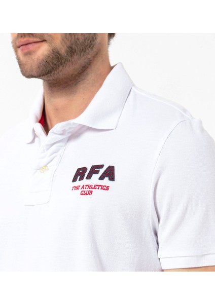 Prince Erkek Beyaz Polo Tişört