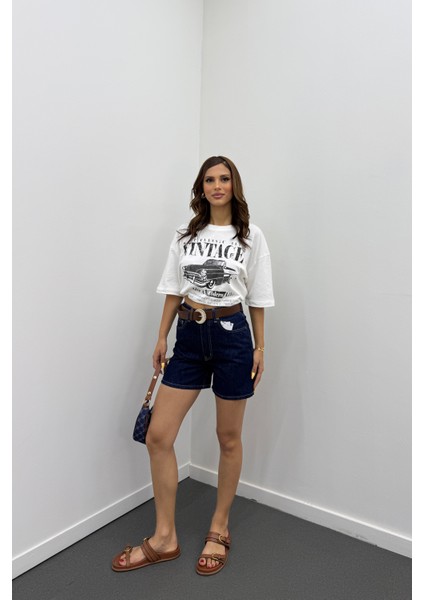 Vintage Araba Baskılı Tshirt fırsatları