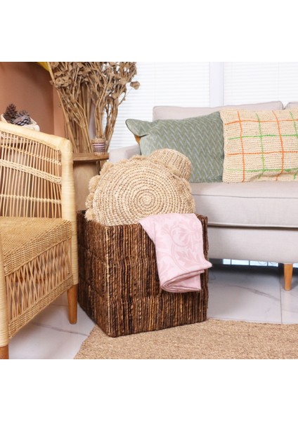 Mylamp Babil Doğal Abaka Sepet & Saklama Düzenleme Kutusu 40X40 cm fırsatları