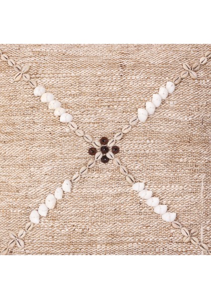 MYLAMP Bohe Deniz Kabuklu Doğal keten Kırlent Kılıfı modelleri