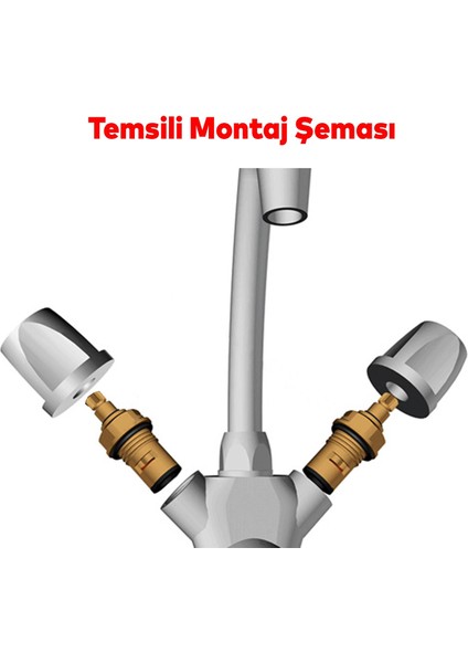 Aç Kapa Musluk Başlığı Kafası Pratik 1 Adet Batarya Yedek Başlık Salmastra modelleri