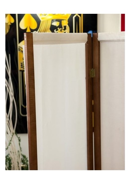 Paravan Seperatör Ahşap 3 Kanatlı Ara Bölme Dekoratif 5400