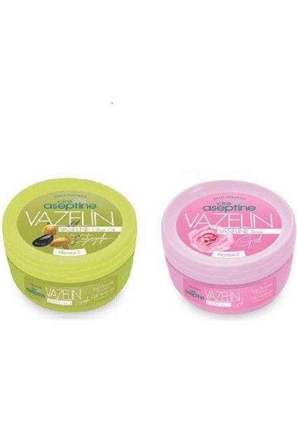 Cire Aseptine Vazelin Zeytinyağlı 150 ml + Cire Aseptine Vazelin Gül 150 ml