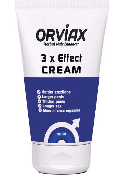 Orvıax Cream Erkeklere Özel Üç Etkili > Gecikmeye Sertleşmeye Büyütmeye Mucize Krem