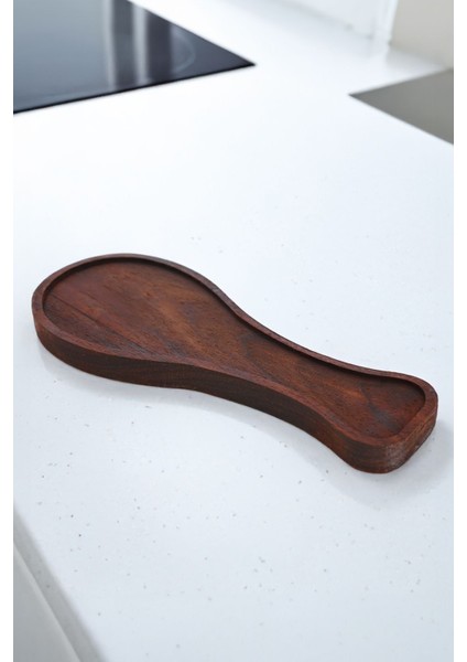 Ahşap Tezgah Üstü Kirli Kepçe ve Kaşık Altlığı 28 Cm, Kahverengi fiyatları