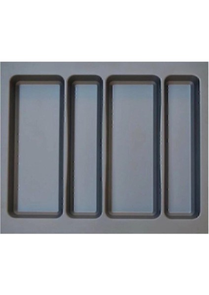 Gri 55X49 Cm. Çekmece Içi Düzenleyici, Kesilebilir, Kepçeli, Pratik ve Şık Tasarım