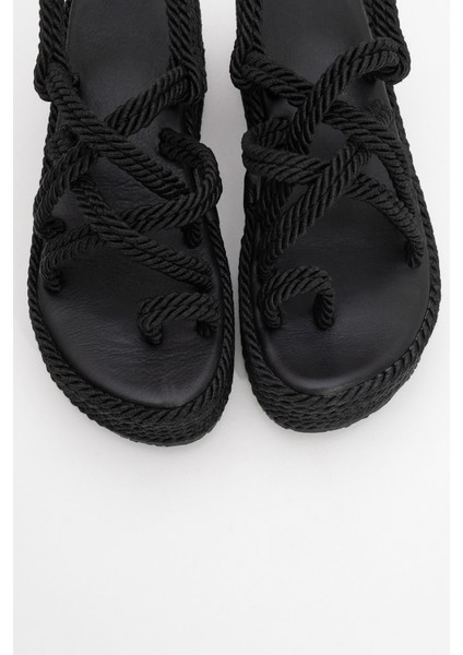 Juney Siyah Kadın Sandalet fiyatları