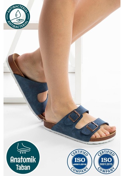 Ortopedik Tabanlı Konfor Modeli Terlik Çift Bantlı Tokalı Günlük Rahat Dışarı Ev Içi Terliği fiyatları