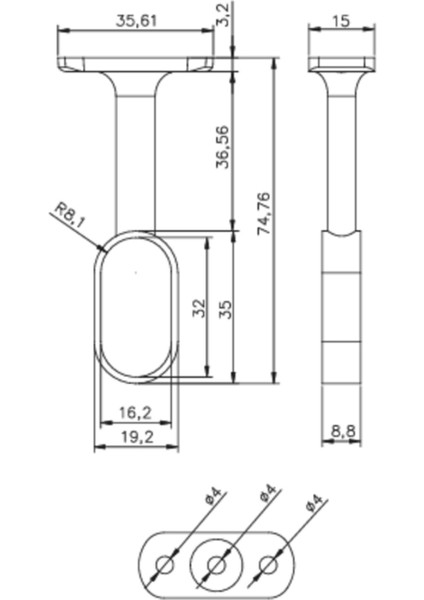 2 Adet Eko Kapalı Oval Boru Babası, Askı Borusu Bağlantı Flanşı (8-74131-2) fiyatları