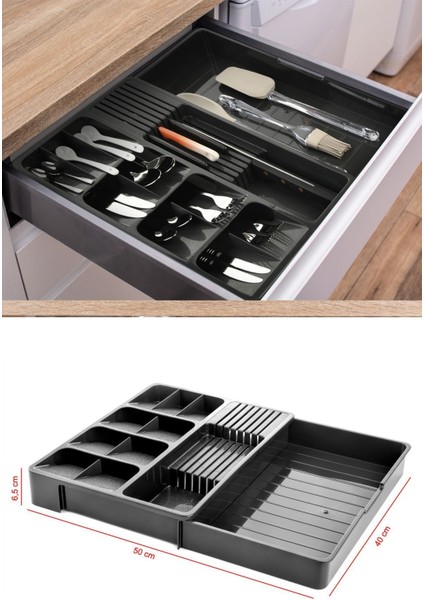 Ekru Ayarlanabilir Kayar Kızaklı Çekmece Içi Kaşıklık Bıçaklık fiyatları