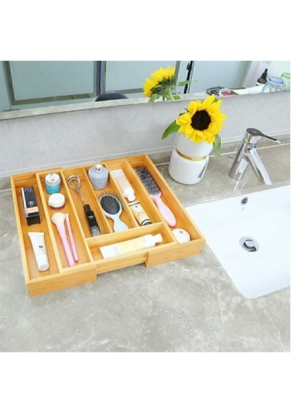 Kahverengi Bambu Çekmece Içi Kaşıklık, Düzenleyici ve Şık Tasarım fiyatları