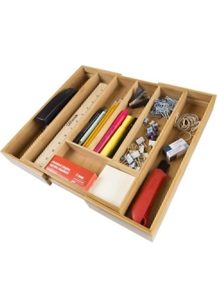 Kahverengi Bambu Çekmece Içi Kaşıklık, Düzenleyici ve Şık Tasarım fırsatları