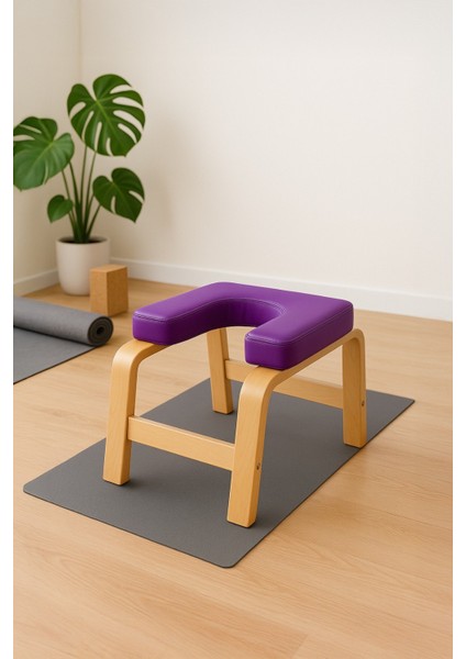 Ahşap Yoga Sehpası Ters Duruş Bench Inversiyon Baş Standı Sandalyesi | Sırt & Boyun Ağrısına ve Kan Dolaşımına Yardımcı indirimleri
