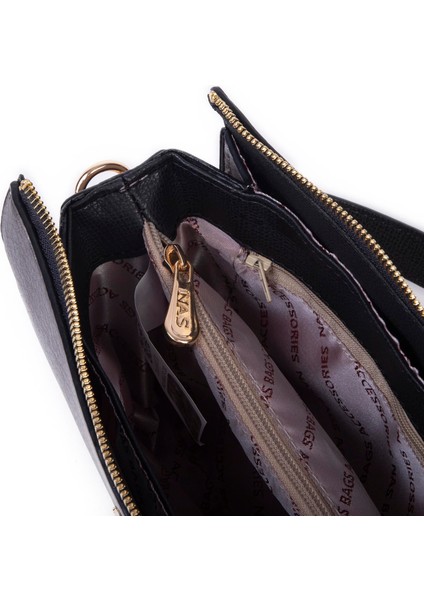 Kadın Omuz ve Çapraz Çanta Gri Siyah Victoria fırsatları