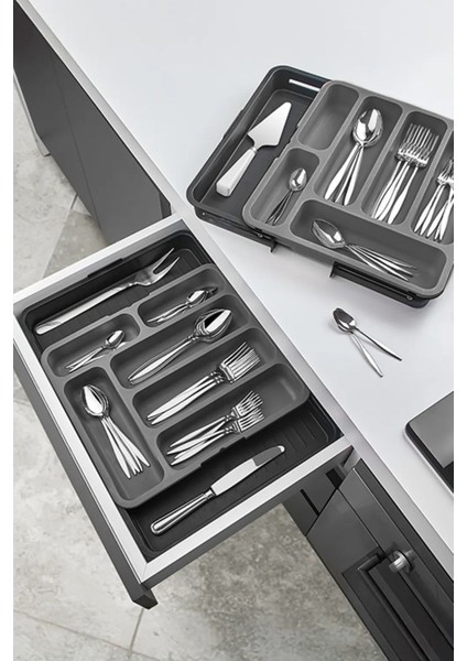 Çekmeceli 35CM Sürgülü Bulaşık Kurutma Sepeti, Gri fiyatları