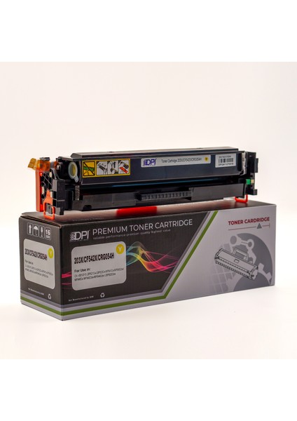 HP 203X / CF542X / CRG‑054H Yellow (Sarı) CHİPLİ Muadil Toner 3.200 Baskı