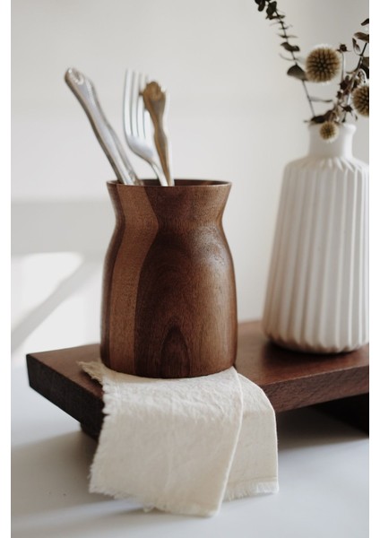 Kahverengi Akasya Kaşıklık, Şık ve Kullanışlı Mutfak Aksesuarı modelleri