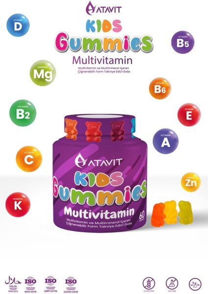 Atavit Kids Multivitamin 60 Gummies