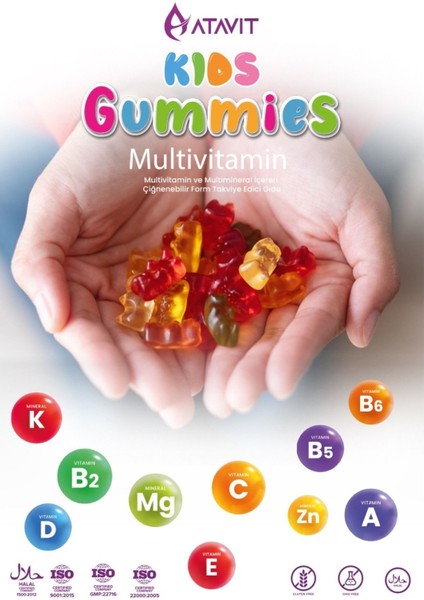 Atavit Kids Multivitamin 60 Gummies modelleri