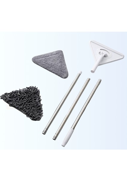 Üçgen Mop ve Sert Kıllı Fırça Başlık Seti – 2 Bezli Mop ve Çekçekli Fırça Başlık 2'li Set modelleri