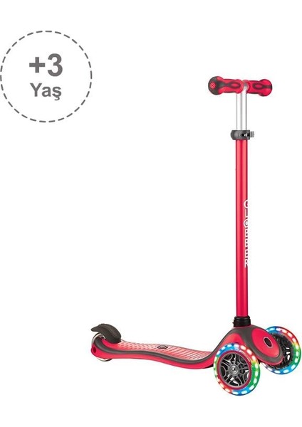 Primo Plus Işıklı Scooter - Kırmızı