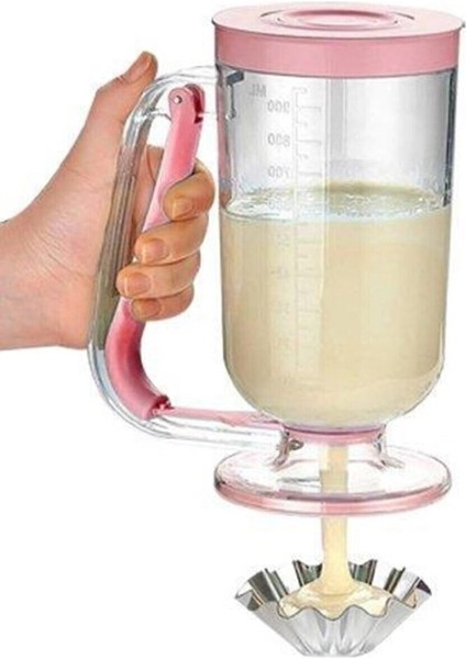 Pratik Hamur Dağıtıcı, Porsiyonlayıcı, Pancake, Krep, Muffin Kolay Kullanım